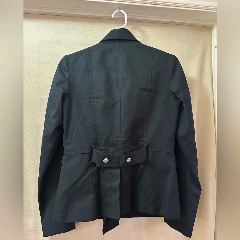 Robert Rodriguez Black Military Blazer Jacket - Double Breasted Silver Buttons - Picture 4 of 5